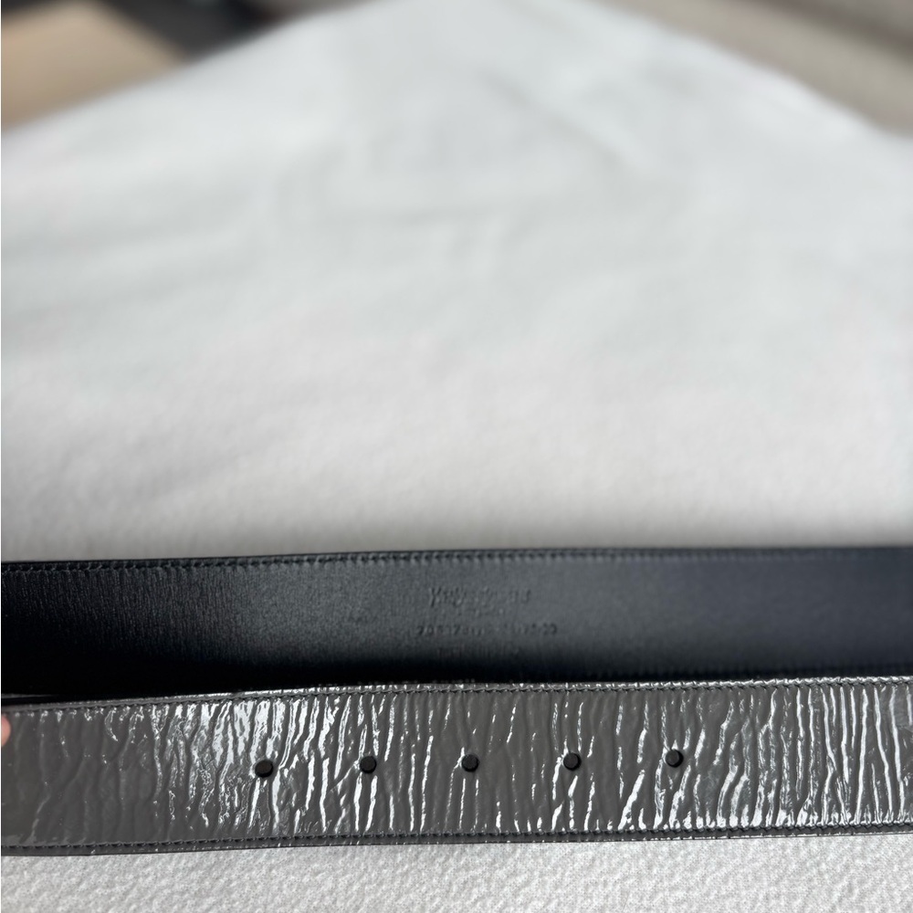 Yves Saint Laurent Patent Buckle Belt - Picture 4 of 8